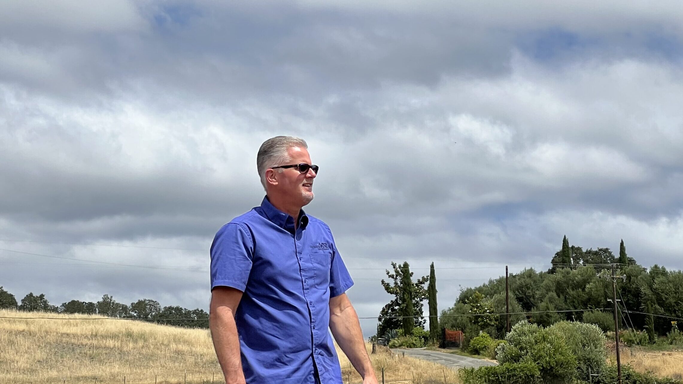 Rich Parducci in a field